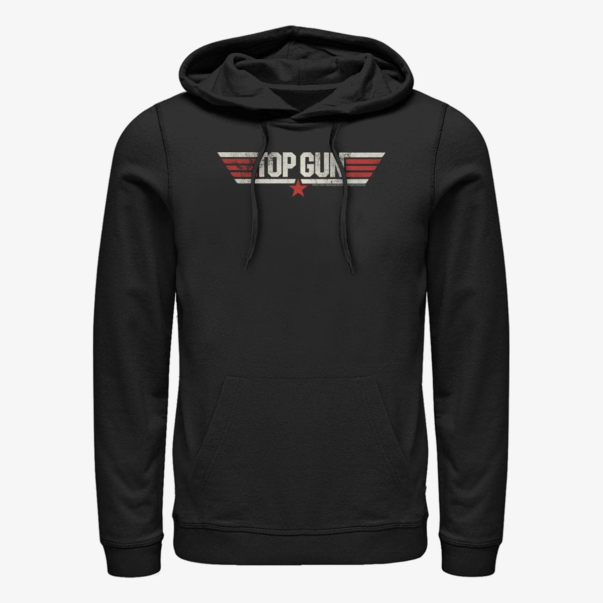 Mikiny Merch Paramount Top Gun - CLASSIC LOGO Unisex Hoodie Black