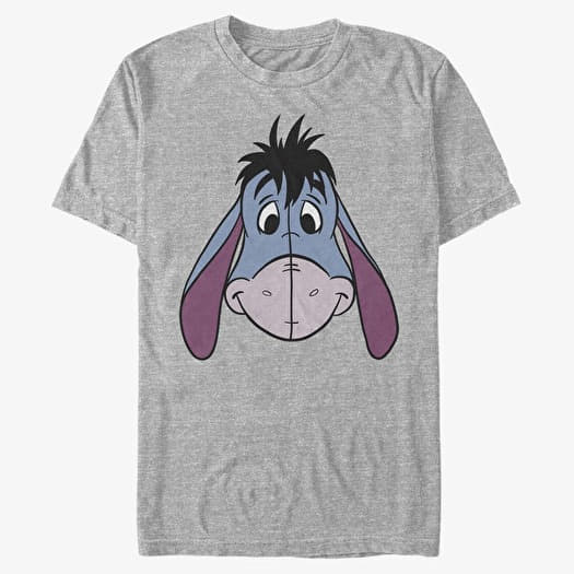 Póló Merch Disney Classics Winnie The Pooh - Eyore Big Face Unisex T-Shirt Heather Grey
