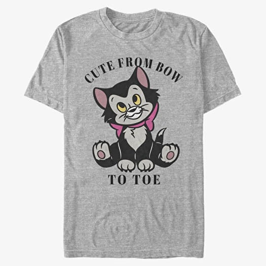 Camiseta Merch Disney Classics Pinocchio - Cute Figaro Unisex T-Shirt Heather Grey