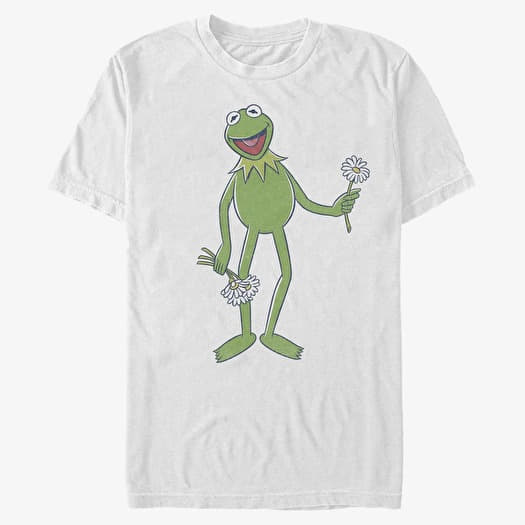 Tricou Merch Disney Classics Muppets - Big Kermit Unisex T-Shirt White