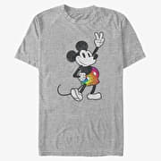Merch Disney Classics Mickey Classic - Tie Dye Mickey Stroked Unisex T-Shirt Heather Grey