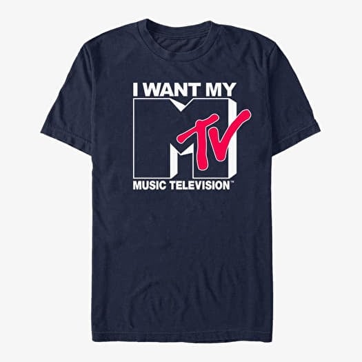 T-shirt Merch Paramount MTV - Want Logo Unisex T-Shirt Navy Blue