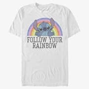Merch Disney Classics Lilo & Stitch - STITCH RAINBOW Unisex T-Shirt White