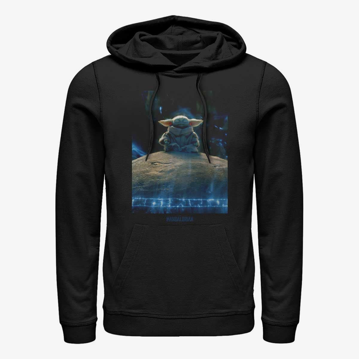Mikiny Merch Star Wars: Mandalorian - MandoMon Epi6 Experiment Unisex Hoodie Black