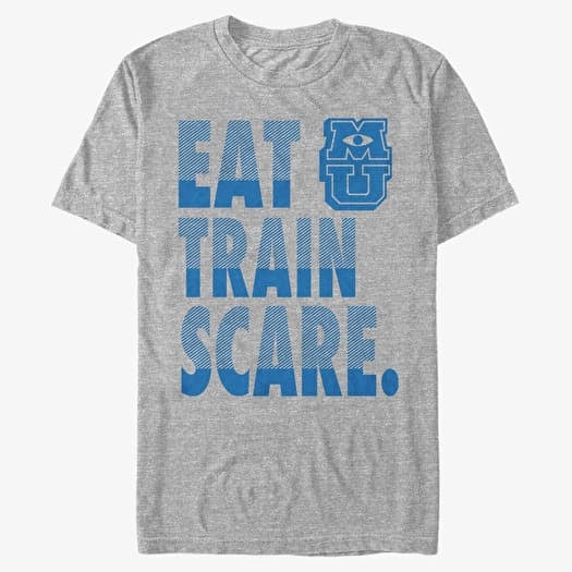 T-shirt Merch Pixar Monster's Inc. - Scare Training Unisex T-Shirt Heather Grey
