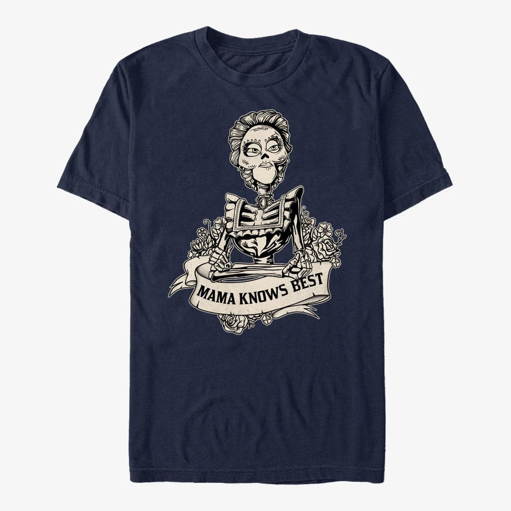 Tričká Merch Pixar Coco - Mom Knows Best Unisex T-Shirt Navy Blue