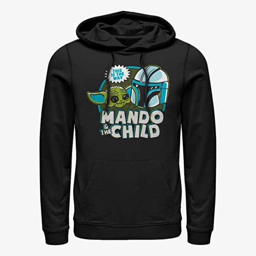 Sweatshirt Merch Star Wars: The Mandalorian - Satruday Cartoon Unisex Hoodie Black