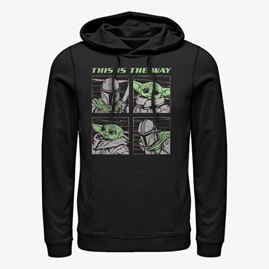 Kampsun Merch Star Wars: The Mandalorian - Mando Four Unisex Hoodie Black