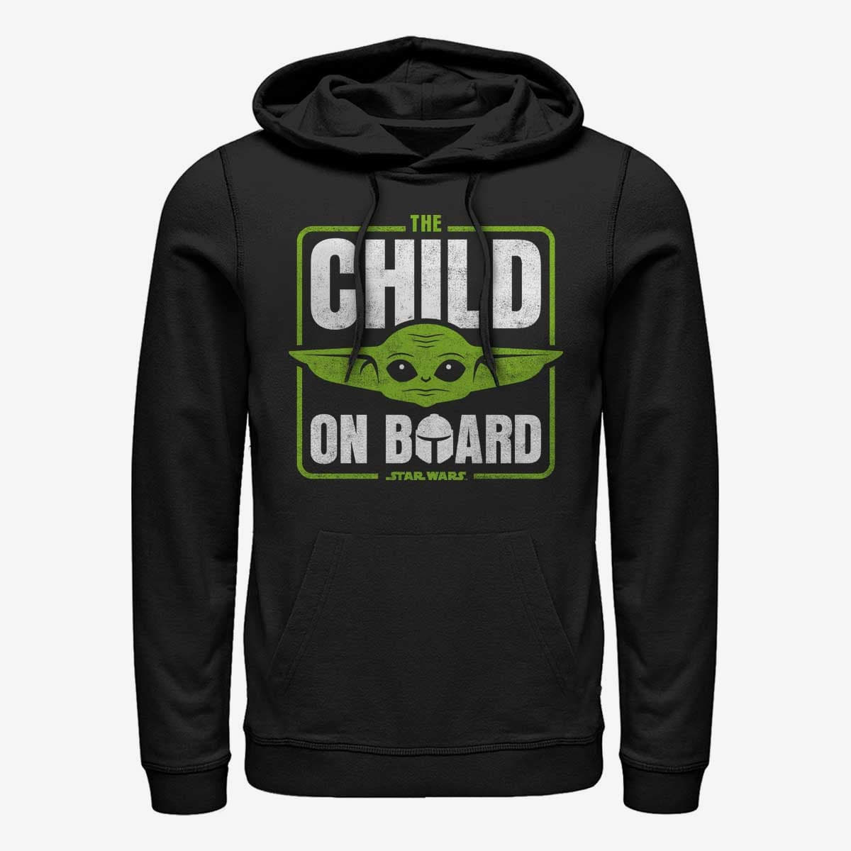 Mikiny Merch Star Wars: The Mandalorian - Get On Board Unisex Hoodie Black