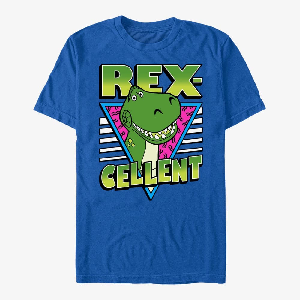 Tričká Merch Pixar Toy Story 1-3 - Rexcellent Unisex T-Shirt Royal Blue