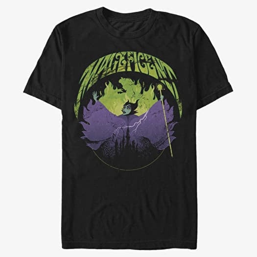 T-shirt Merch Disney Sleeping Beauty - Maleficent Rock Unisex T-Shirt Black