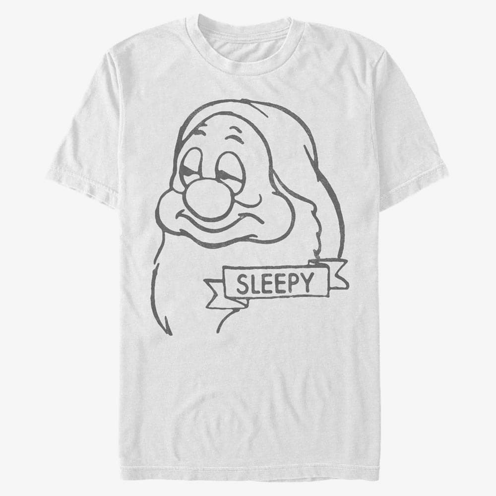 T-shirts Merch Disney Snow White - Sleepy Unisex T-Shirt White