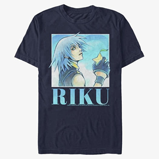 T-shirt Merch Disney Kingdom Hearts - Riku Heart Throb Unisex T-Shirt Navy Blue