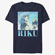 Merch Disney Kingdom Hearts - Riku Heart Throb Unisex T-Shirt Navy Blue