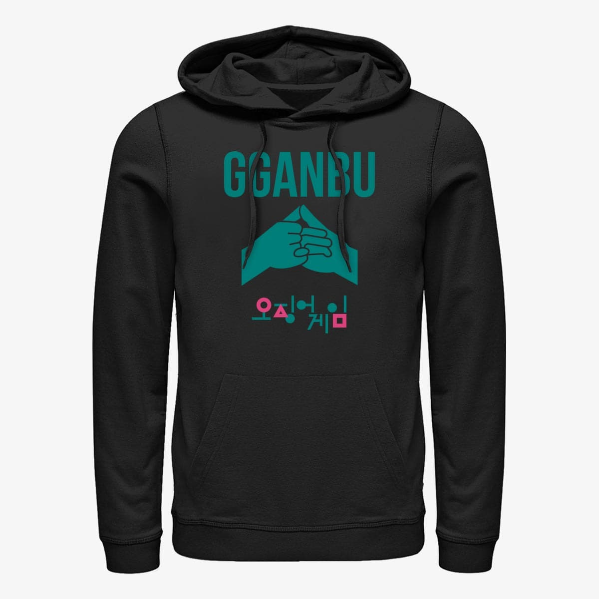Mikiny Merch Netflix Squid Game - Gganbu Buddies Unisex Hoodie Black