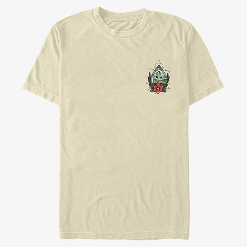 T-shirt Merch Star Wars: The Mandalorian - Planchette Child Unisex T-Shirt Natural