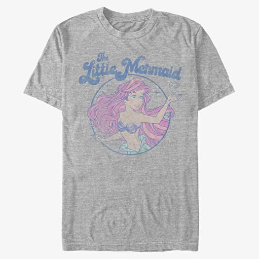 Majica Merch Disney The Little Mermaid - FADED ARIEL Unisex T-Shirt Heather Grey