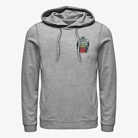 Sweatshirt Merch Star Wars: The Mandalorian - Planchette Child Unisex Hoodie Heather Grey