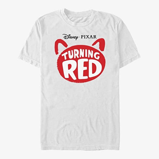 T-shirt Merch Pixar Turning Red - Red Logo Unisex T-Shirt White