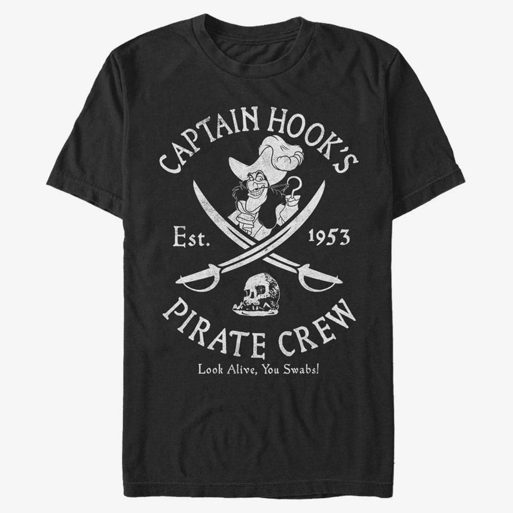 T-paidat Merch Disney Peter Pan - Salty Crew Unisex T-Shirt Black