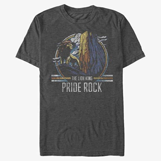 T-shirt Merch Disney The Lion King - Rocky Climb Unisex T-Shirt Dark Heather Grey