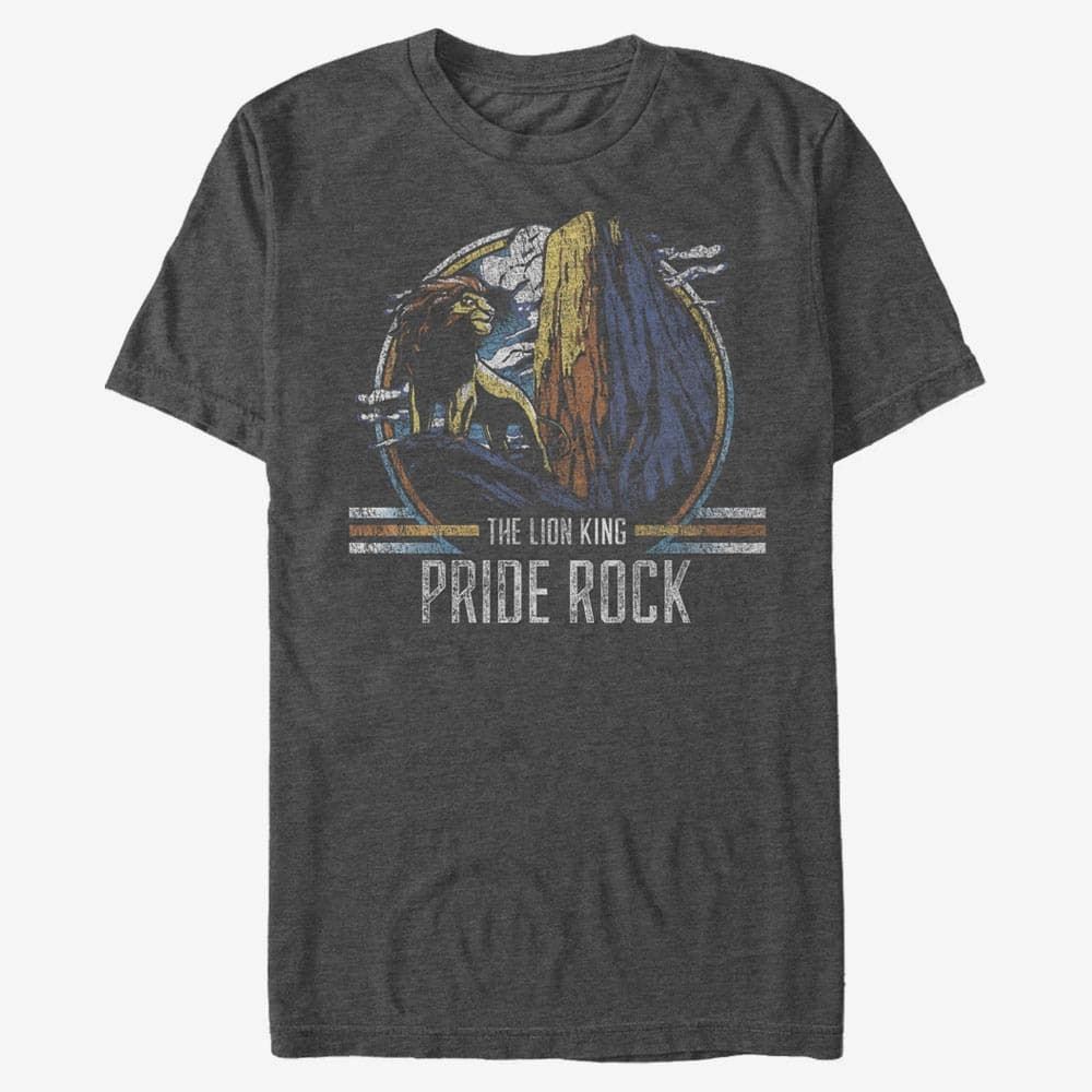 Koszulki Merch Disney The Lion King - Rocky Climb Unisex T-Shirt Dark Heather Grey