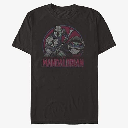 T-shirt Merch Star Wars: The Mandalorian - Duo Color Pop Unisex T-Shirt Black