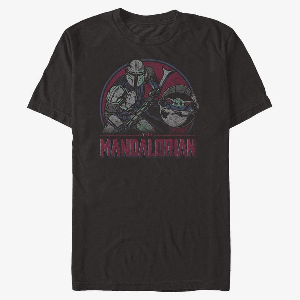Magliette Merch Star Wars: The Mandalorian - Duo Color Pop Unisex T-Shirt Black