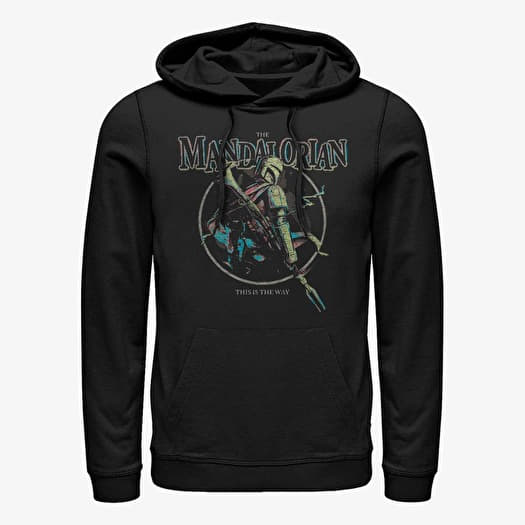 Kampsun Merch Star Wars: The Mandalorian - Pastel Pop Unisex Hoodie Black