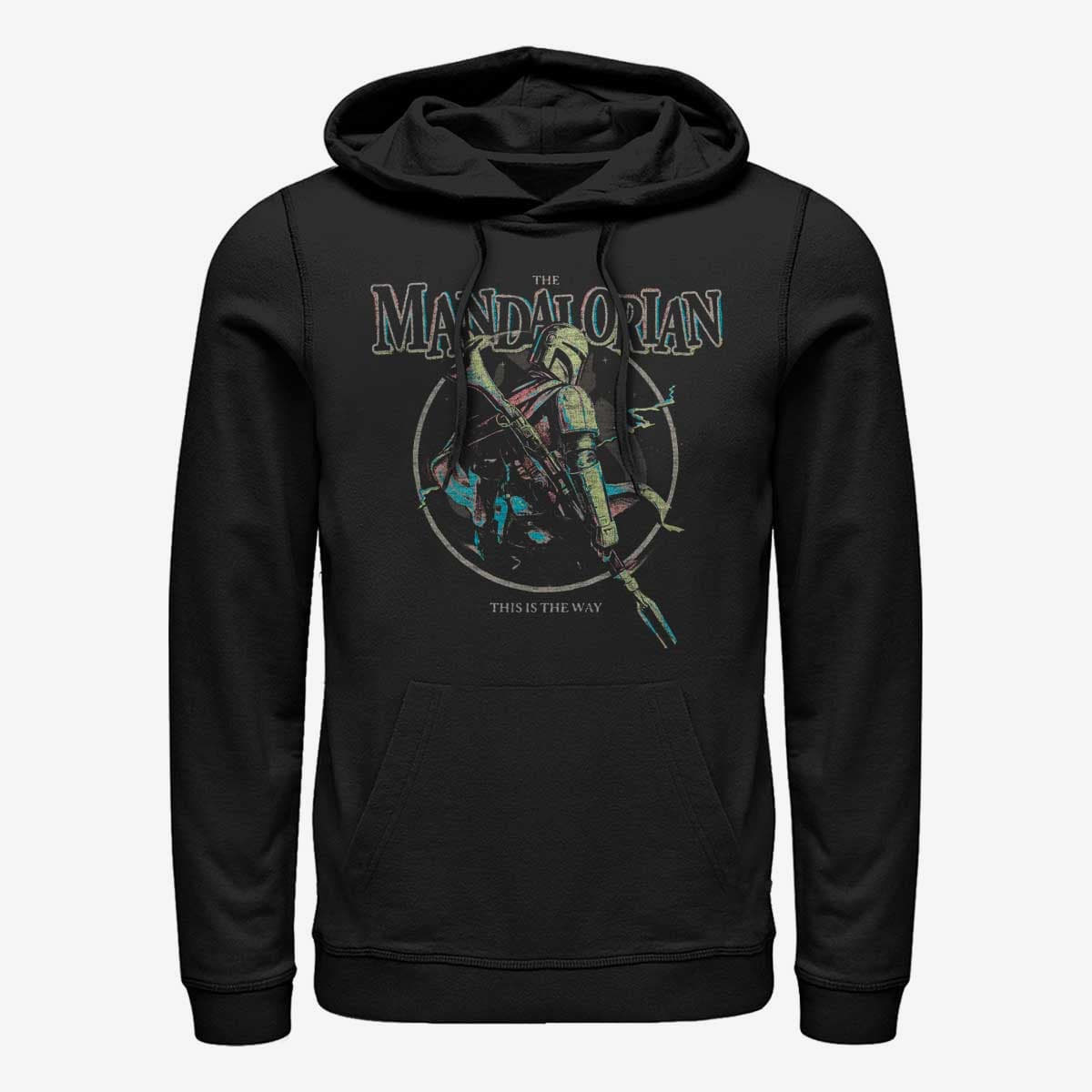 Felpe Merch Star Wars: The Mandalorian - Pastel Pop Unisex Hoodie Black