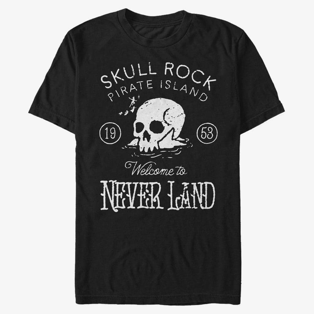 Tričká Merch Disney Peter Pan - Welcome To Skullrock Unisex T-Shirt Black