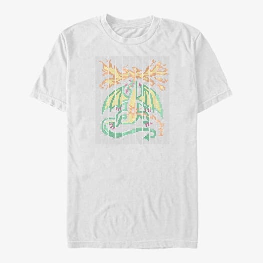 T-shirt Merch Netflix Stranger Things - Scantron Dragon Unisex T-Shirt White