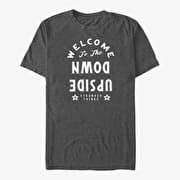 Merch Netflix Stranger Things - Welcome to the Upside Down Unisex T-Shirt Dark Heather Grey