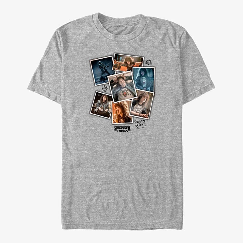 T-shirt Merch Netflix Stranger Things - The Eddie Unisex T-Shirt Heather Grey