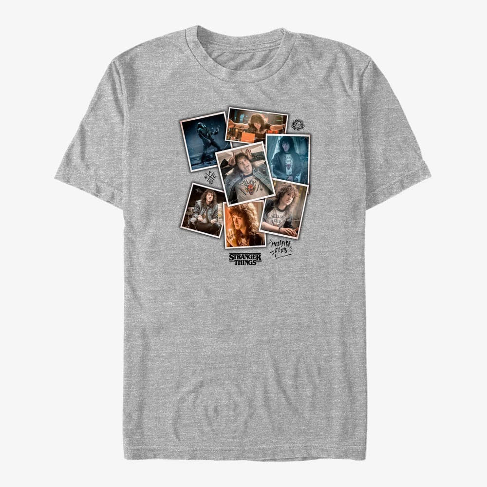 T-shirts Merch Netflix Stranger Things - The Eddie Unisex T-Shirt Heather Grey