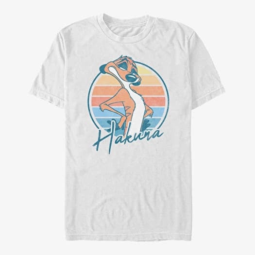 T-shirt Merch Disney The Lion King - Hakuna Unisex T-Shirt White