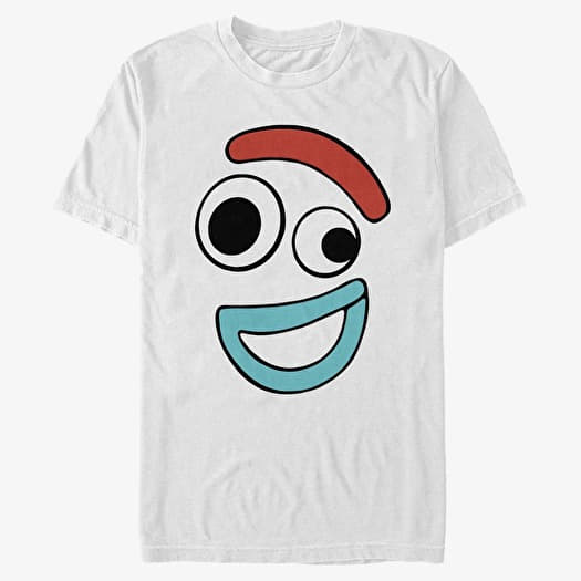 T-shirt Merch Pixar Toy Story 4 - Big Face Smiling Forky Unisex T-Shirt White