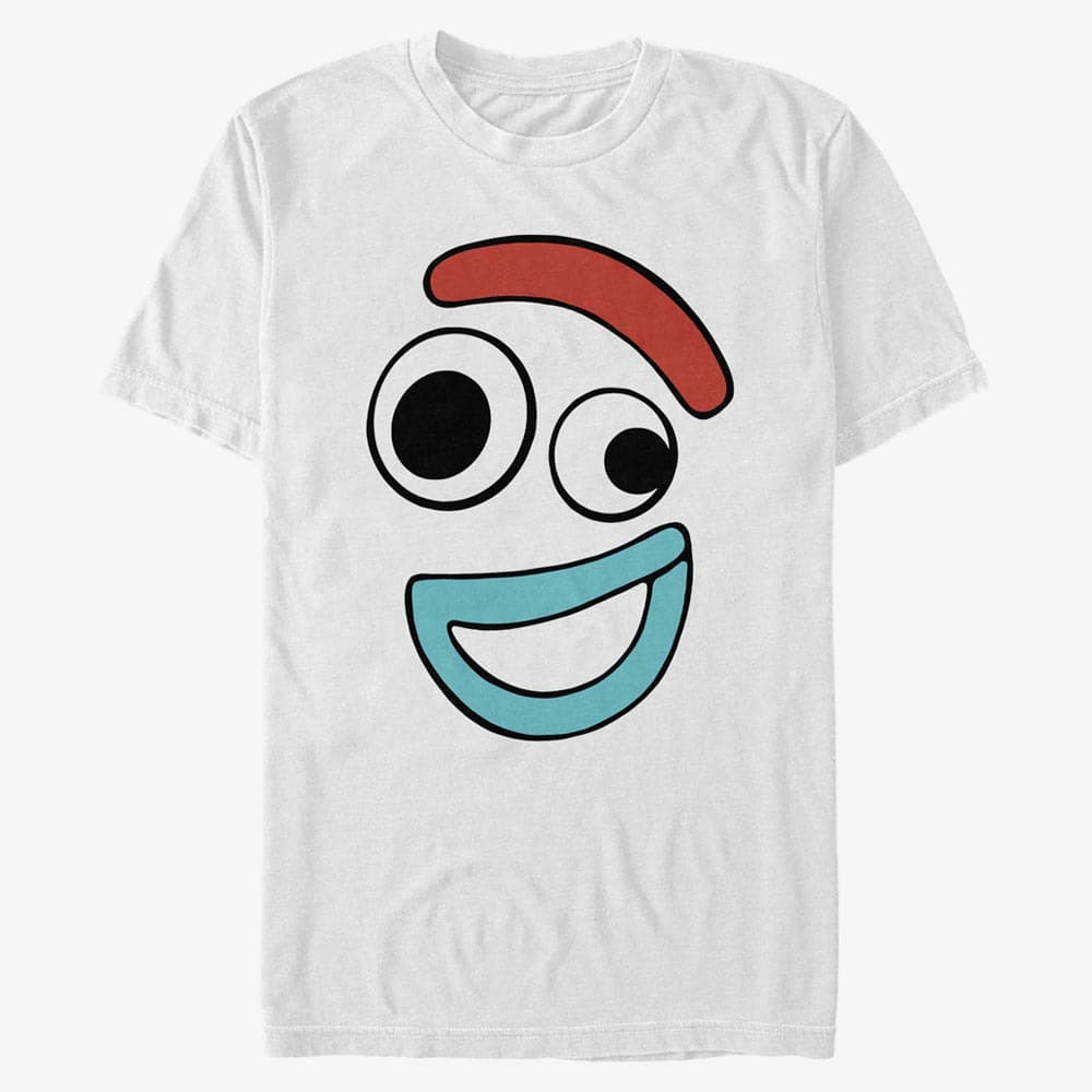 T-shirts Merch Pixar Toy Story 4 - Big Face Smiling Forky Unisex T-Shirt White