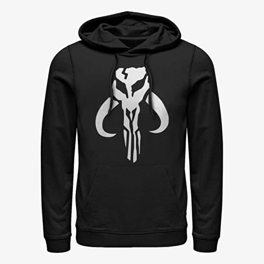 Sweatshirt Merch Star Wars: Classic - Mandalorian Logo Unisex Hoodie Black