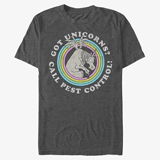 Póló Merch Pixar Onward - UNICORNS ARE PEOPLE TOO Unisex T-Shirt Dark Heather Grey