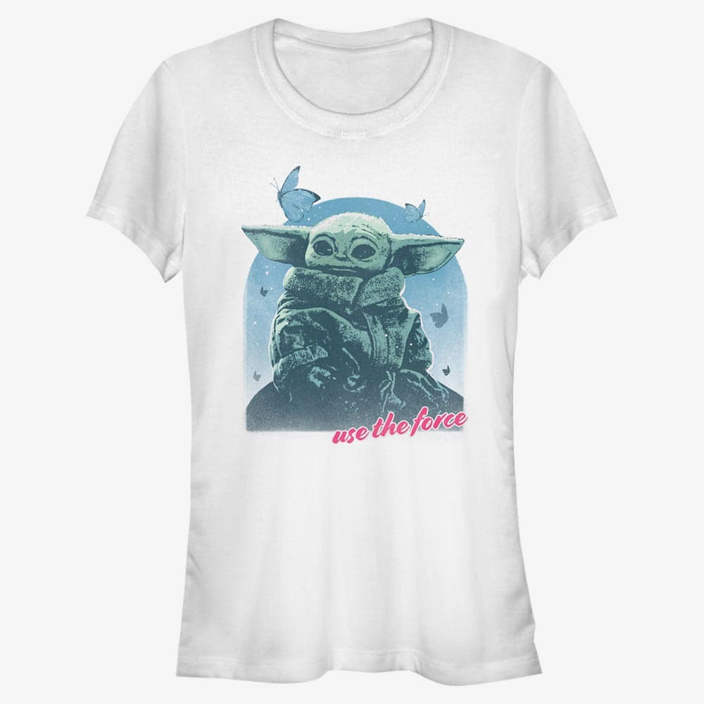 Camisetas Merch Star Wars: The Mandalorian - MandoMon Epi6 Patient Women's T-Shirt White