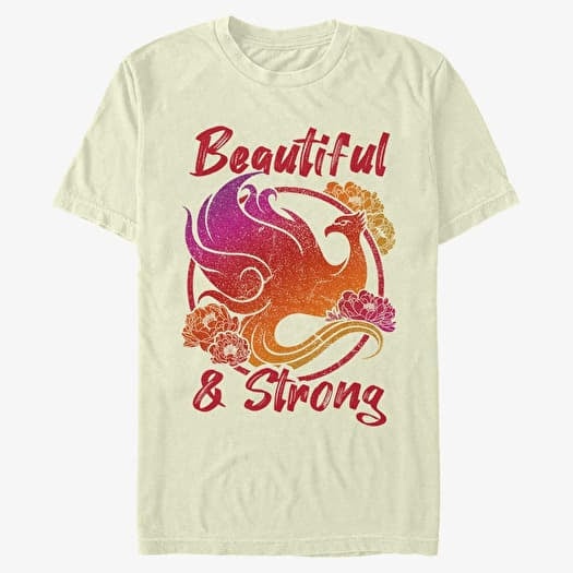 Tričko Merch Disney Mulan: Live Action - Beautiful Strong Phoenix Unisex T-Shirt Natural