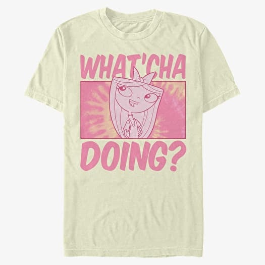 T-krekls Merch Disney Classics Phineas And Ferb - Whatcha Doing Unisex T-Shirt Natural