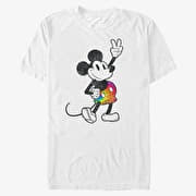 Merch Disney Classics Mickey Classic - Tie Dye Mickey Stroked Unisex T-Shirt White