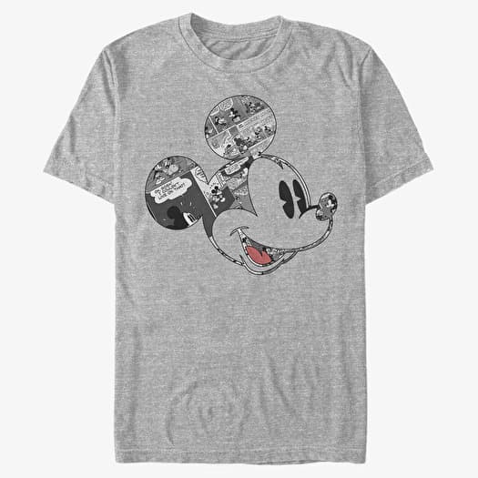 Merch Disney Classic Mickey - Comic Mouse Unisex T-Shirt Heather Grey