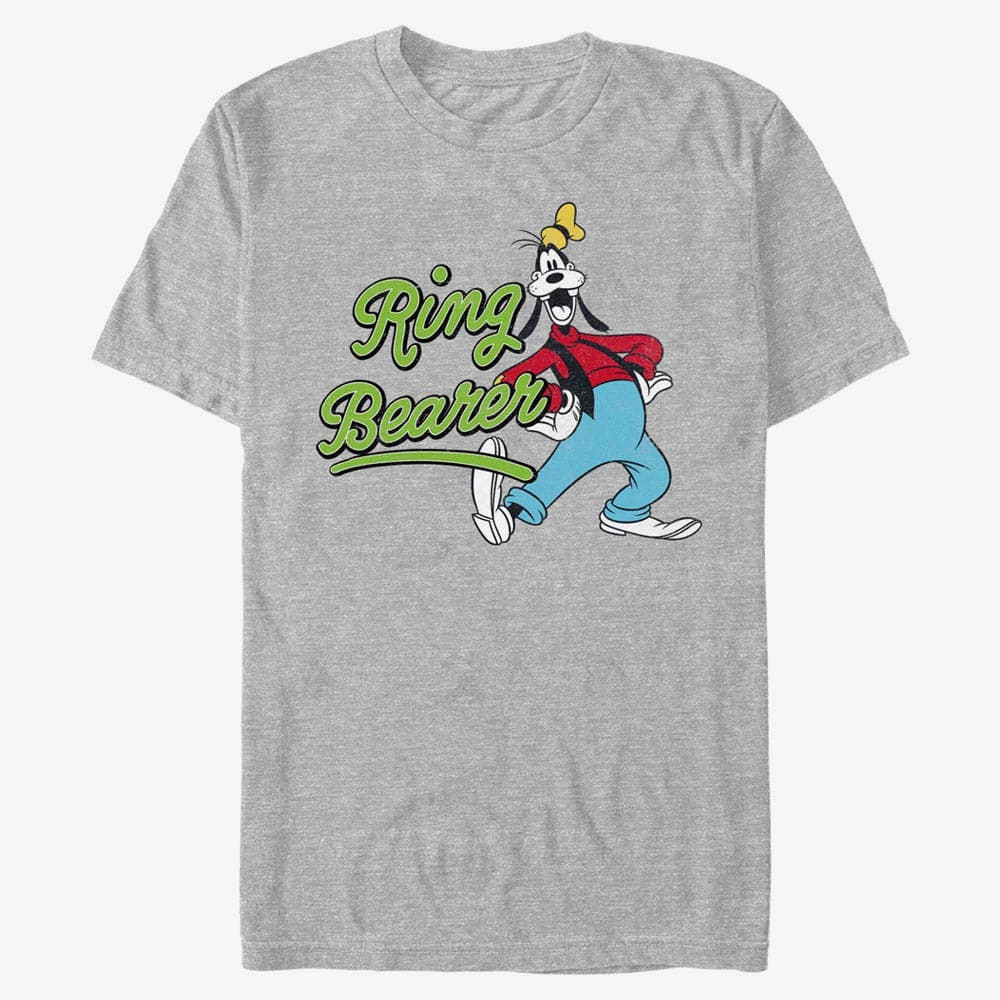 T-Shirts Merch Disney Classics Mickey & Friends - Ring Goofy Unisex T-Shirt Heather Grey