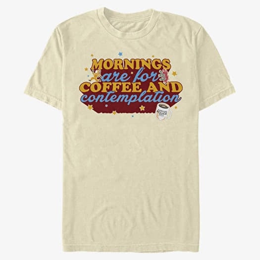 T-shirt Merch Netflix Stranger Things - Coffee Contemplations Unisex T-Shirt Natural