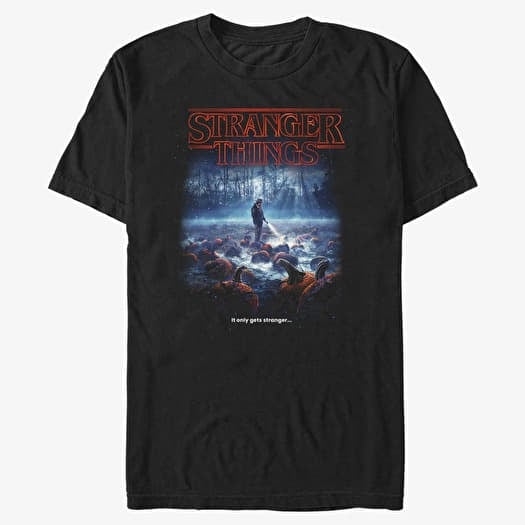 T-shirt Merch Netflix Stranger Things - Strange Pumpkins Unisex T-Shirt Black