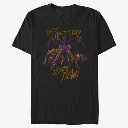 T-shirt Merch Netflix Stranger Things - Upside Down Venture Unisex T-Shirt Black