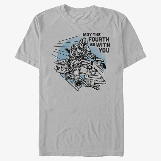Merch Star Wars: Mandalorian - We Mobbin Unisex T-Shirt Ash Grey